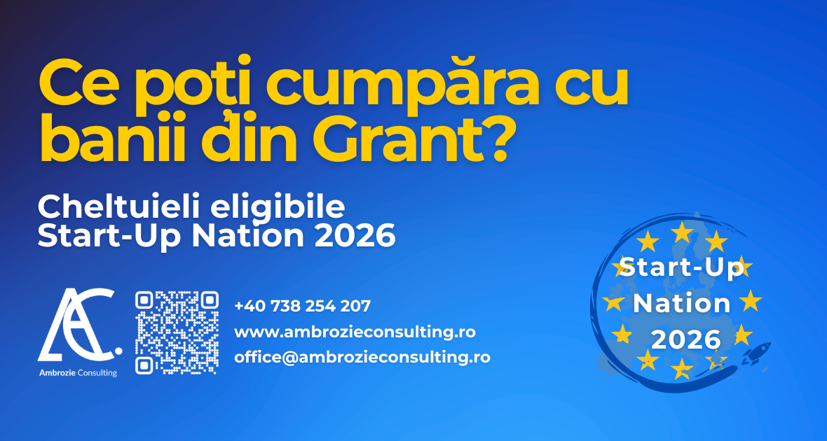 Start-Up Nation 2026: Cheltuieli eligibile