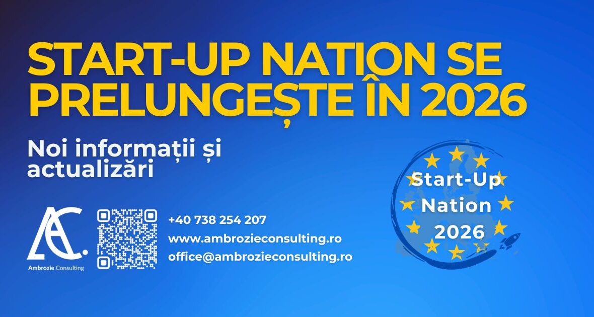 Start-Up Nation 2026 – 250.000 lei Fonduri Europene Nerambursabile