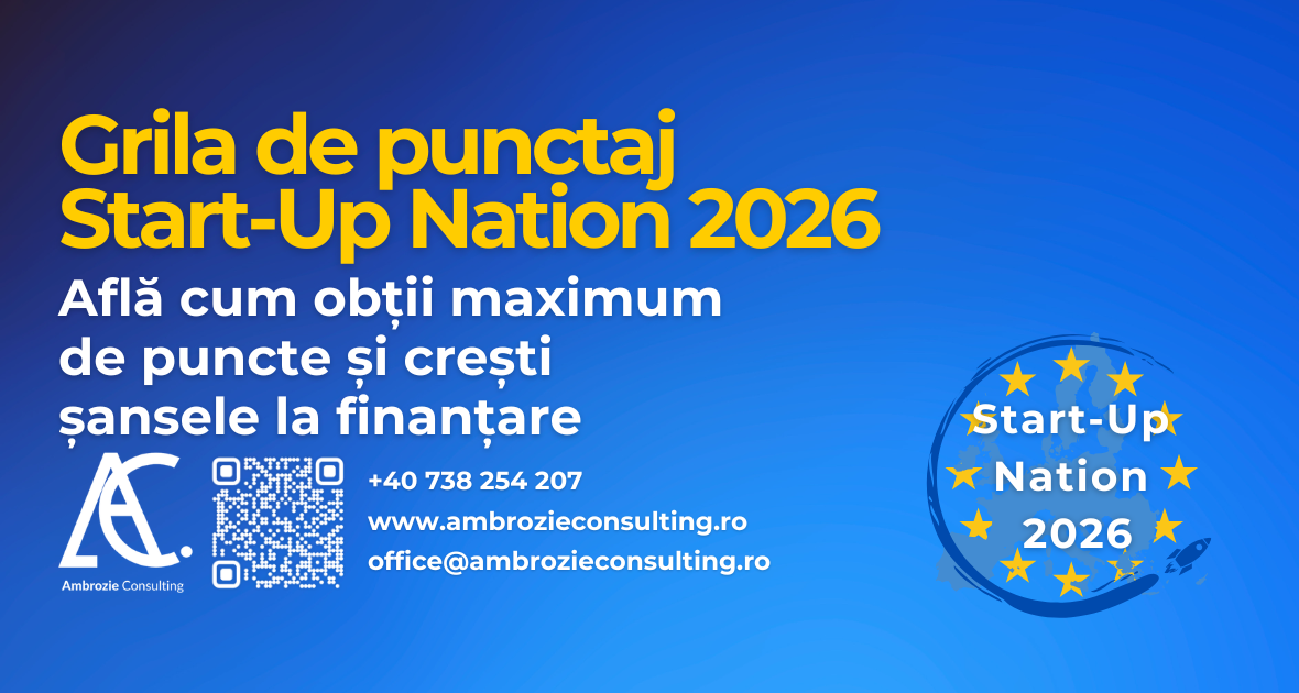 Start-Up Nation 2026: Grila de punctaj