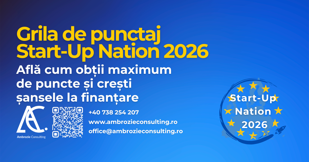 Start-Up Nation 2026: Grila de punctaj